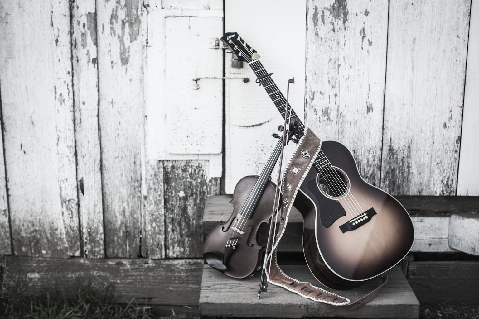 violin and guitar